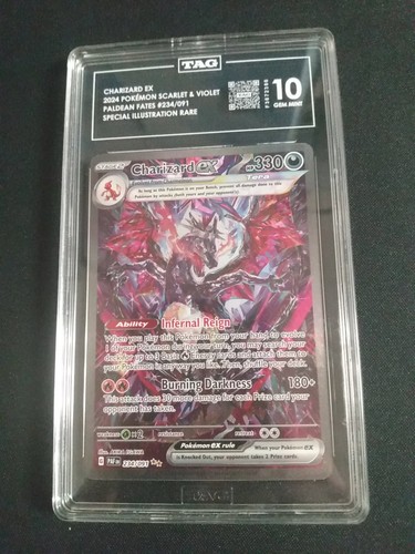 Charizard ex graded TAG 10 for sale on eBay