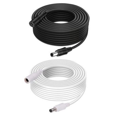 Strom Verlängerungskabel für 12V DC 3m 10m 20m CCTV LED & Adapter 2,1mm*5,5mm Klinke