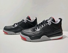 Nike Air Jordan 4 Retro Bred Reimagined PS B-Grade Kid Shoes Sz 3Y BQ7669-006 