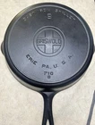 Vintage Griswold Cast Iron #9 Large Block Logo Skillet w/ Heat Ring EPU 710 B
