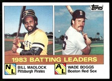 1984 Topps #131 Bill Madlock | Wade Boggs HOF [NM] [Base Set Baseball Card]