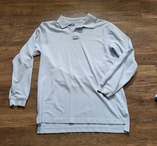 Boys Izod polo style shirt long sleeves light blue size large 10-12
