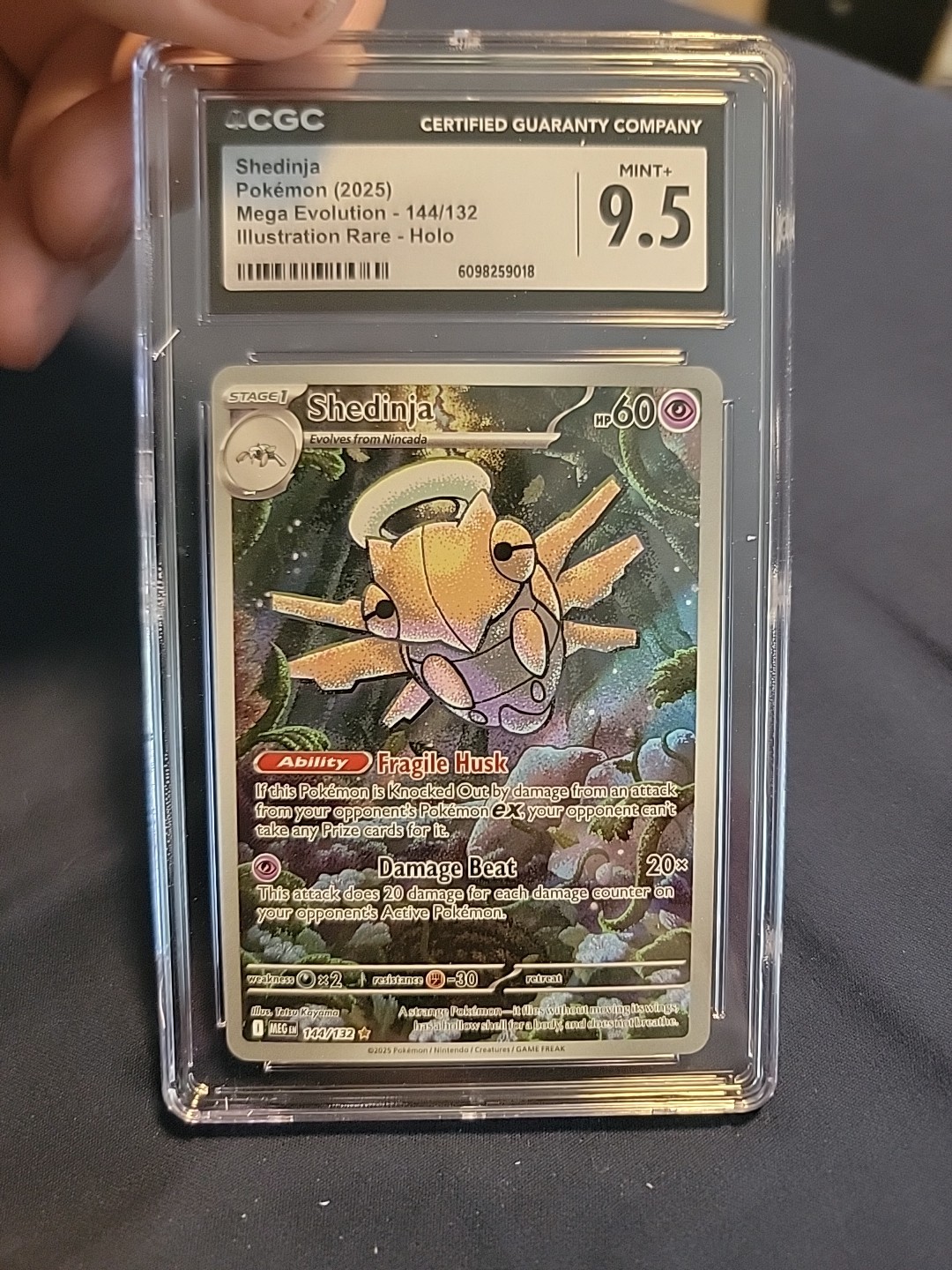 Shedinja 144/132 Me01: Mega Evolution Holo CGC GRADED 9.5