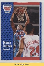 1991-92 Fleer Derrick Coleman #130 READ u5y