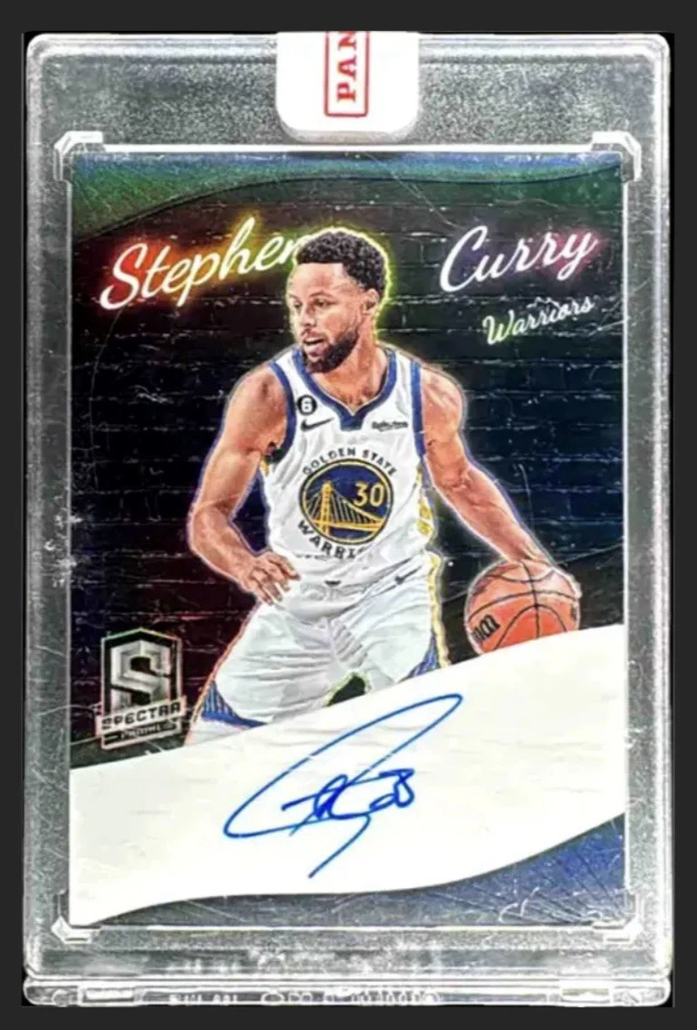 Panini Stephen Curry Basketball Autographed Sports Trading Cards
