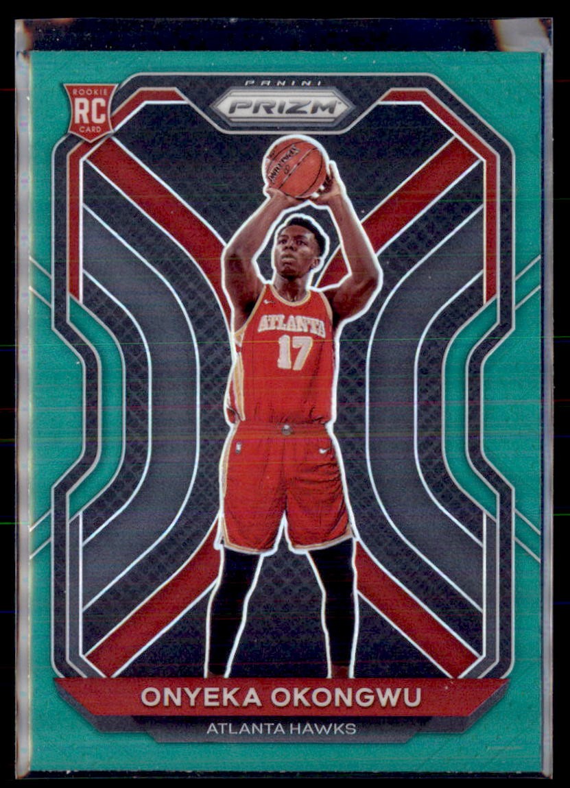 2020-21 Panini Prizm Basketball Onyeka Okongwu Hawks 260 RC Green Prizm