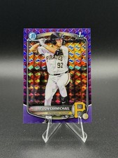 2025 Bowman Draft - Easton Carmichael 1st Bowman Purple Geometric /250 #BDC-50