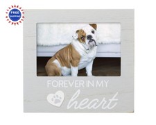 Pet Memorial Keepsake Picture Frame 4x6 Heart Paw Print Pearhead Forever Dogs