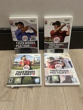 Lot of 4 Tiger Woods PGA Tour - 07 08 10 & 11 - All-Play Nintendo Wii EA Sports