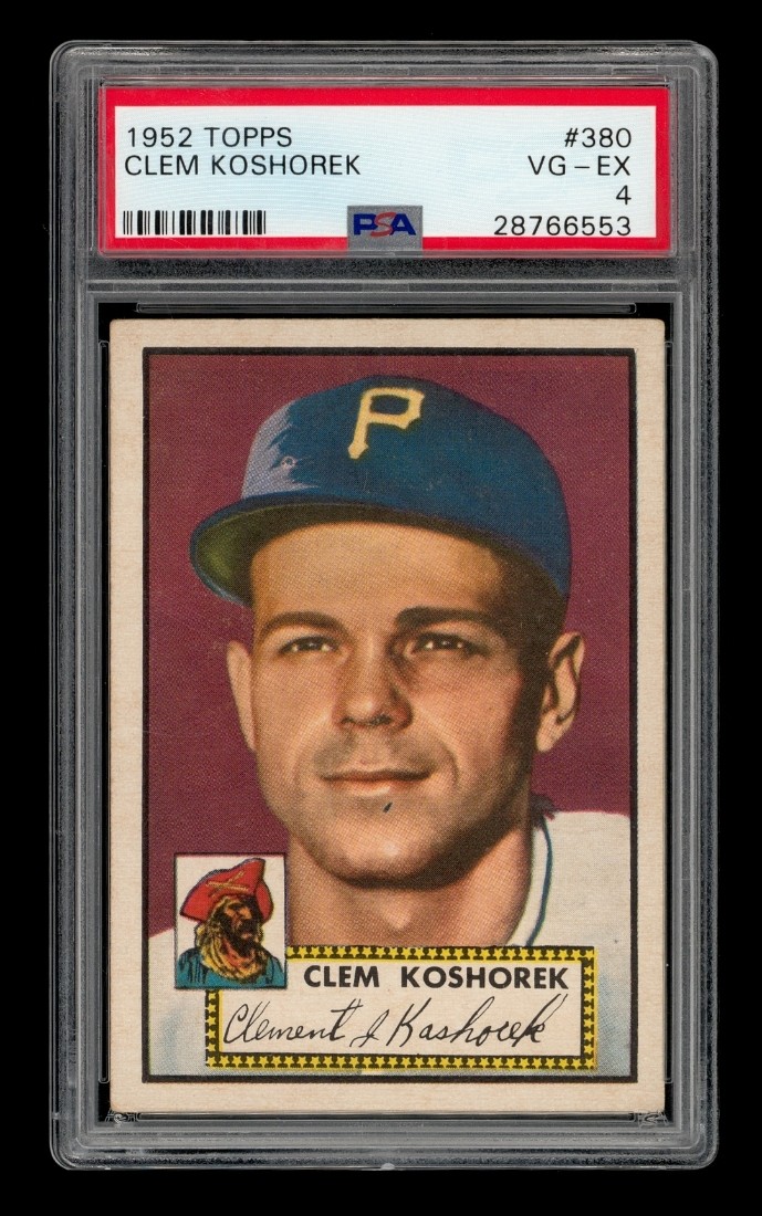 1952 Topps Set-Break #380 Clem Koshorek PSA 4 VG-EX