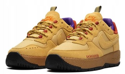 New Womens Nike Air Force Wild Low Size 7.5 Wheat Gold