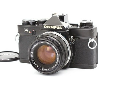 Near MINT] Olympus OM-1 OM1 MD 35mm SLR Camera w/50mm f1.8 Lens