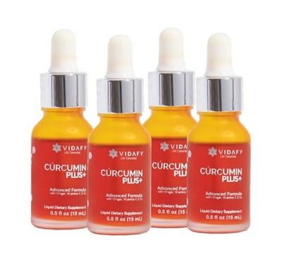 (Authorized Entrepreneur) 4 Pack Curcumin Plus Drops W/ Vitamins D3, C & Ginger