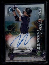 2021 Bowman #POSP-ZV Zac Veen Chrome Positional Promise Autographs #/99