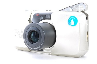 Near MINT All works] Olympus μ mju Zoom 70 Delux 35mm Film Camera
