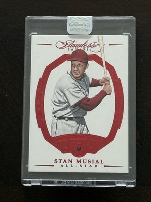 2017 Panini Flawless All Stars Stan Musial #90 Ruby 6/15