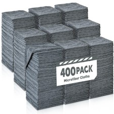Gray Microfiber Cleaning Cloths Bulk Pack-400 Pack, Microfiber Towels Bulk, T...