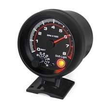RPM Tachometer Gauge with Shift Light for Car 0-8000 RPM 3-3/4" 95mm Tach