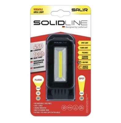 Ledlenser SolidLine SAL1R Akku LED Leuchte, 450lm, Arbeitsleuchte 2 Stück