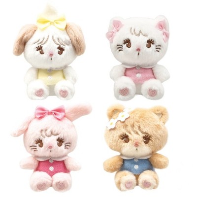 Blind Box Gashapon Mikko Illustration Plush Keychain Charm Figure