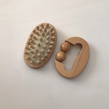 Lot 2 Wood Therapy Massage Tools Lymphatic Drainage Massager Maderoterapia Kit