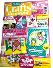 Paper Card Designs June 2019 CRAFTS BEAUTIFUL Quick Easy Summer Mixed Media