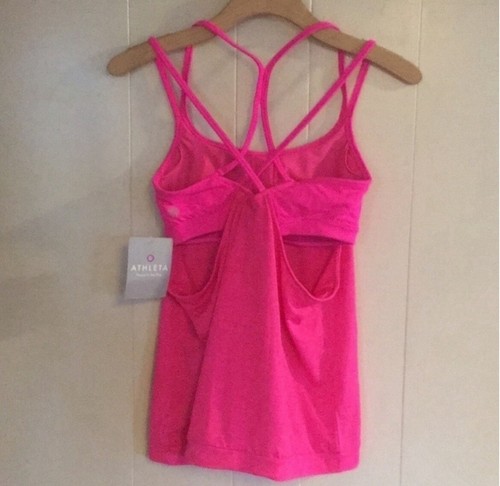 NEW!!! Athleta 2in1 Medium Support Tank size XS -mesh energize - - Picture 5 of 8