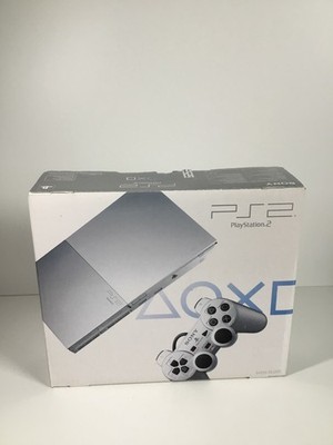 Sony PlayStation 2 Slim | PS2 Satin Silver / Silber | inkl. Controller & OVP