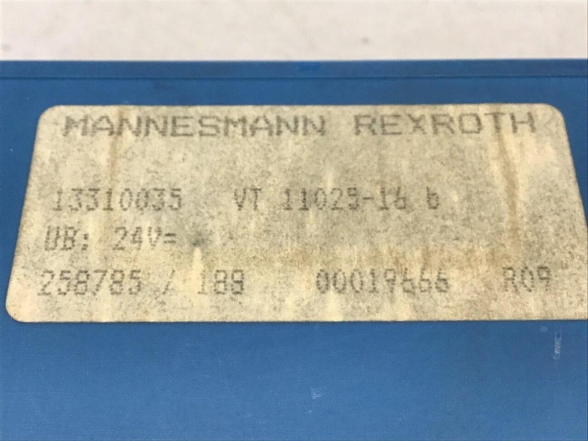 MANNESMANN REXROTH Amplifier VT11025-16 Used #120266 | eBay UK