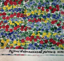 1/2 Yard Cotton Quilt Fabric Floral Garden Hoffman International Primary Colors