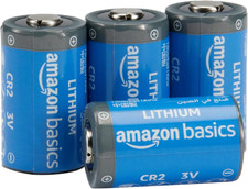 Amazon Basics CR2 Lithium Batteries, 3 Volt, Long Lasting Power, Low Self-Discha
