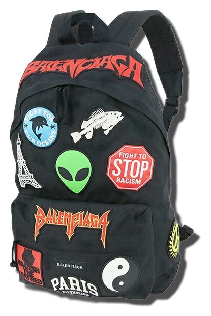 Balenciaga Explorer Animation Patch Backpack Blac… - image 1