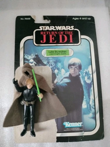 Vintage 1983 Luke Skywalker 3.75" Figure Jedi Knight Outfit ROTJ  Kenner No Gun.