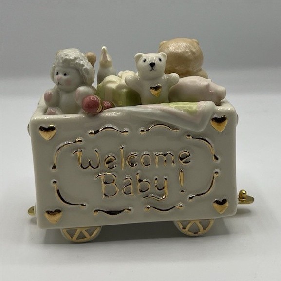 Lenox Welcome Baby Porcelain Figurine Small Glossy Boxed Birth & Baby Nursery