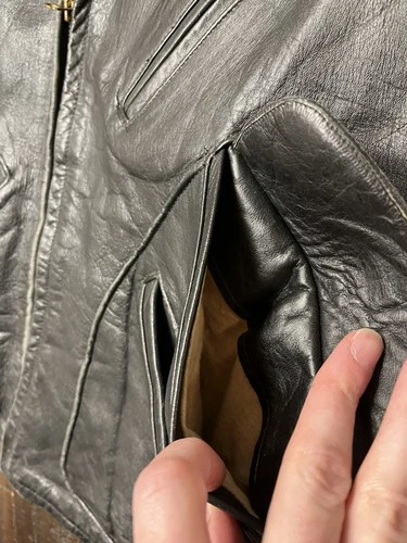 Mid 1940s Windward Horsehide D Pocket Motorcycle/Aviator Jacket - Picture 24 of 24