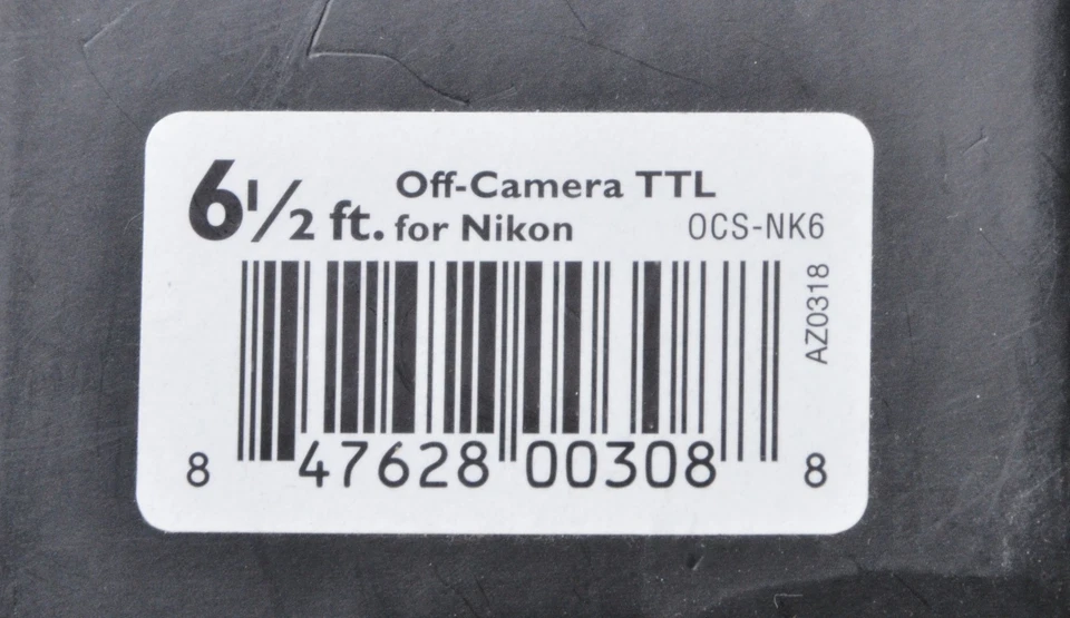 Vello OCS-NK6 Off-Camera TTL Flash Cord For Nikon 6.5' Nikon i-TTL NEW IN BOX - Image 3 of 4