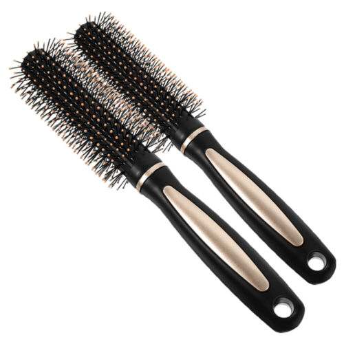 2 Pcs Anti-static Curly Comb Man Travel Hair Brush for Thick Mini