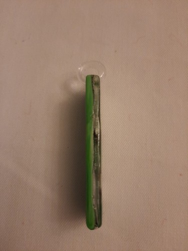 Glas rechteckig Anhänger Schmuck grün schwarz und gold 2,5 Zoll mal 3/4 Zoll. - Bild 2 von 5