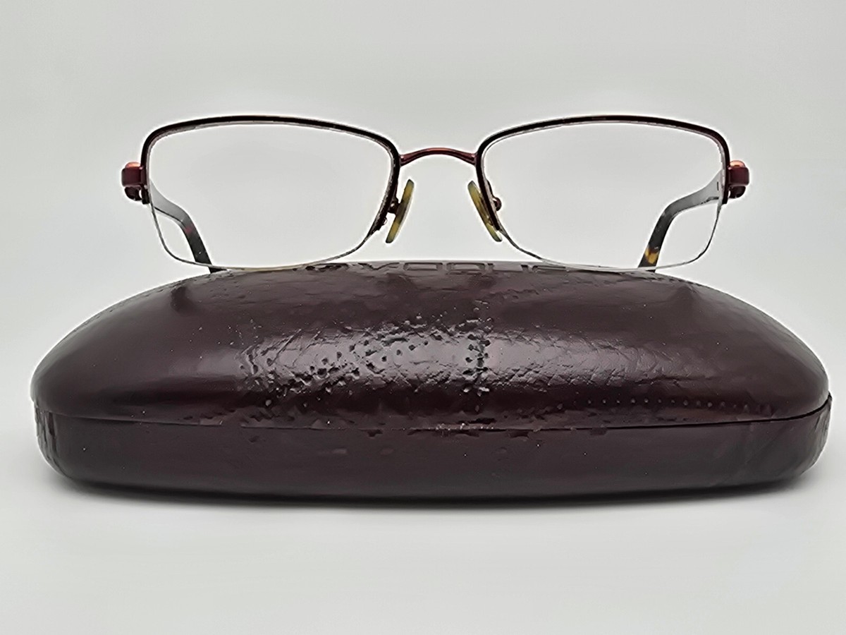 Vogue VO3813-B 811 Brown Rhinestone Semi-Rimless Eyeglasses  display picture 3