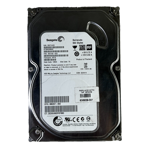 Seagate Barracuda 500GB SATA 7200 RPM Hard Drive HDD 18D142-023 Tested Good - 第 1/7 張圖片