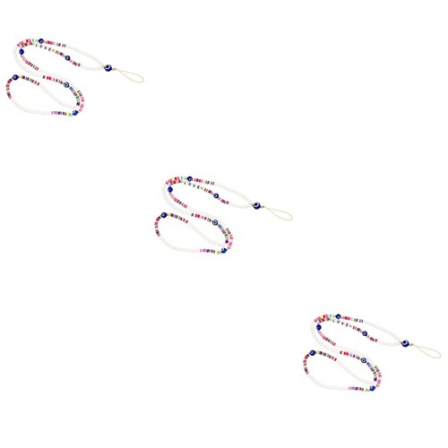3 Pack Mobile Phone Chain Camera Hanging Lanyard Beaded Neck Strap - Zdjęcie 8 z 12