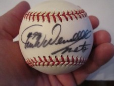 TURK WENDELL #99 NEW YORK METS MLB BASEBALL AUTOGRAPHED - BN6
