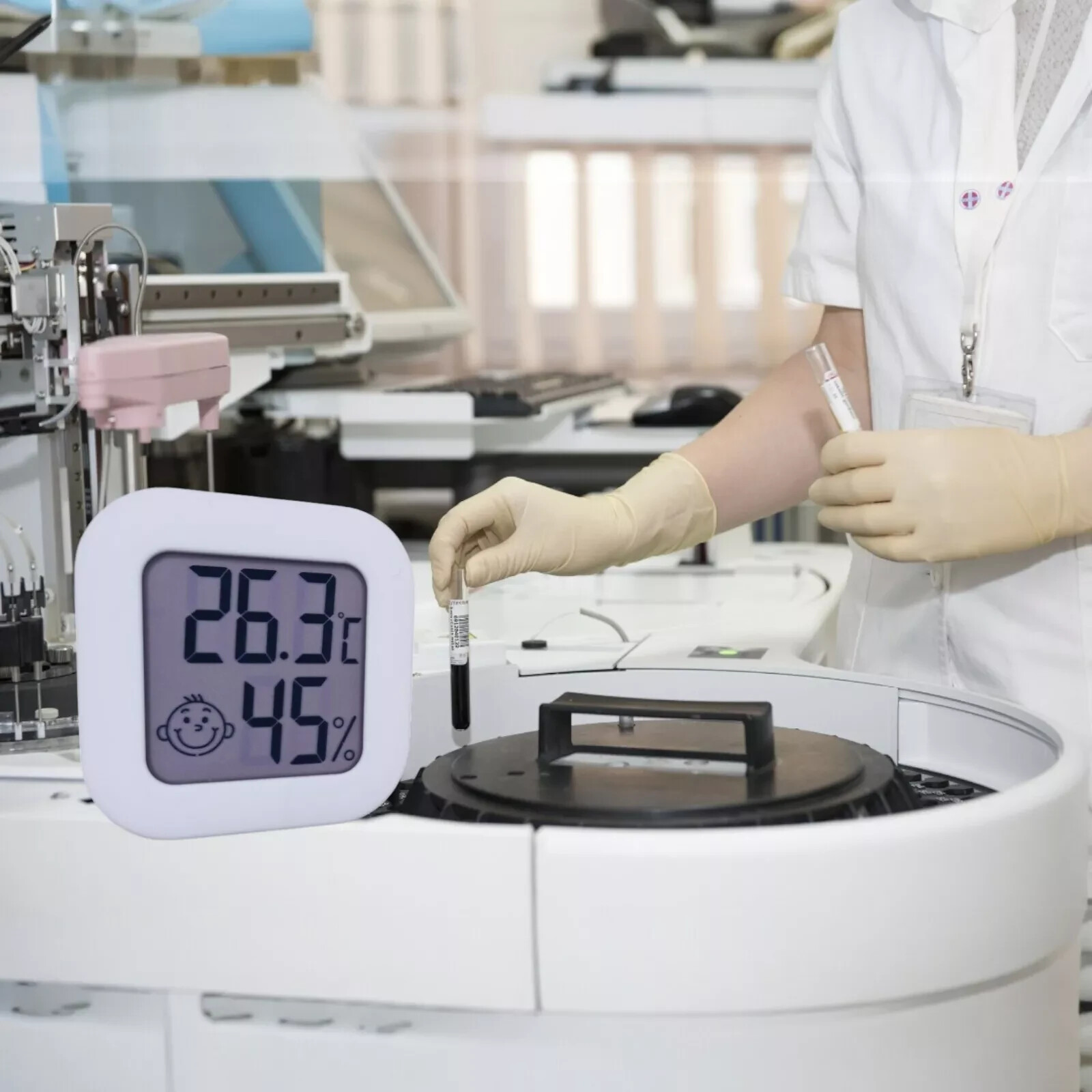 Thermometer Hygrometer Mini Digital Luftfeuchtigkeit Temperaturmessgerät Rosa