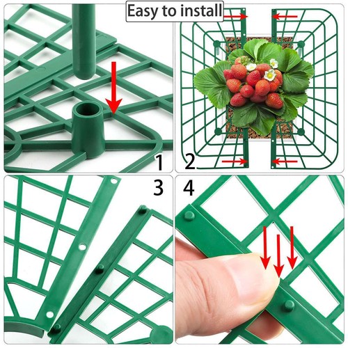 5pack Adjustable Strawberry Supports Plant Stand Strawberry Fruit Growing Holder - Picture 12 of 12