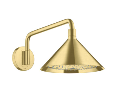Hansgrohe head shower Axor Front with shower arm 26021950 Brushed Brass
