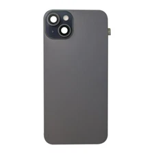 Complete Back Glass Assembly Apple iPhone 15 Plus Black Aftermarket Replacement