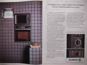 PRESSEWERBUNG 1983 VON DIETRICH KOMBI MIKROWELLE KLASSIKER BACKOFEN