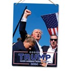 Metal Wall Sign - Donald Trump Rally MAGA Scare Politics USA News Conspiracy