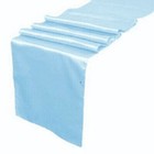 Baby Blue Satin Table Runners Chair Swag Wedding Party Decoration 12"X108" +FS