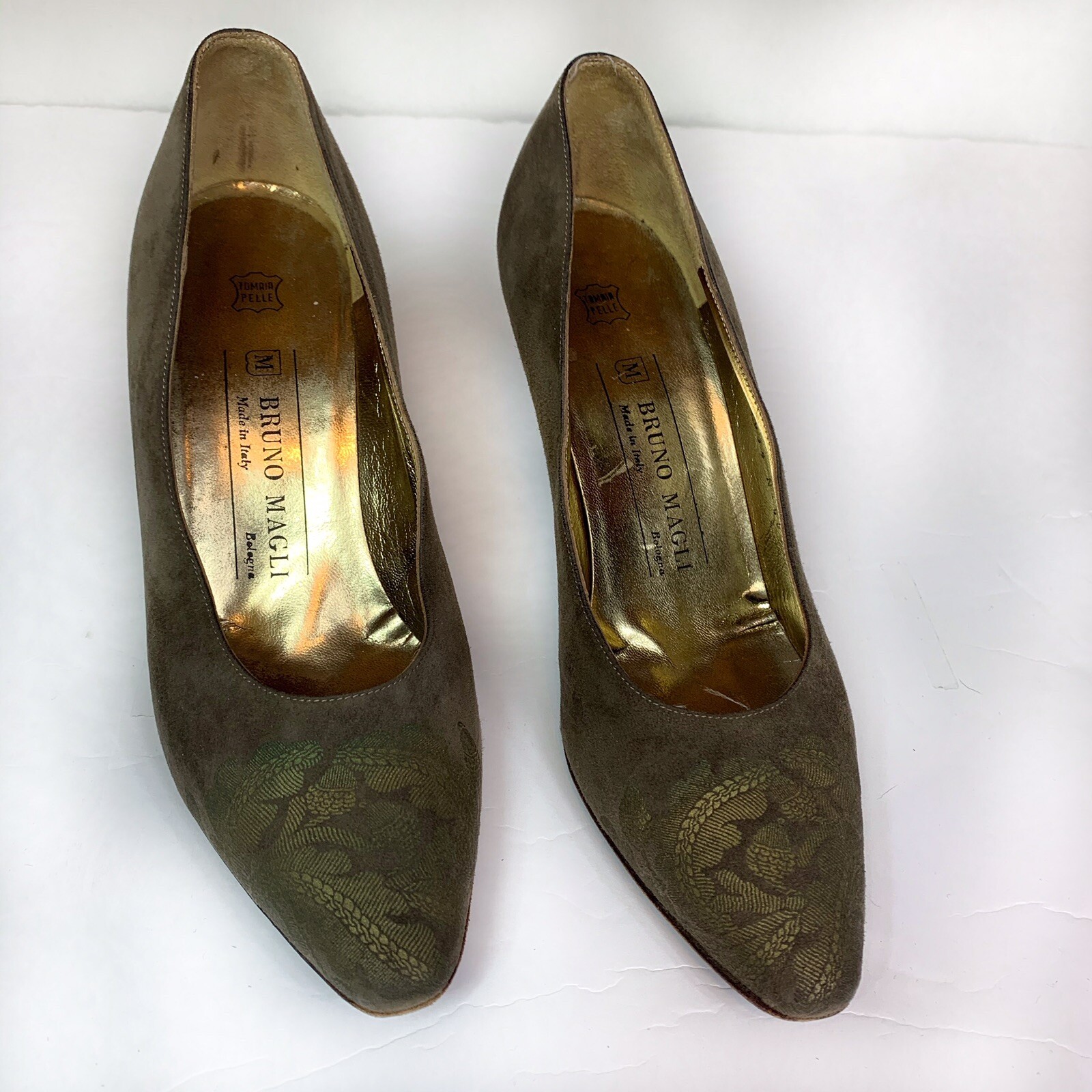 Bruno Magli Suede Heels 7.5